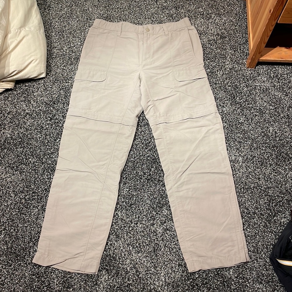 The north face cargo pants zip downs kaki